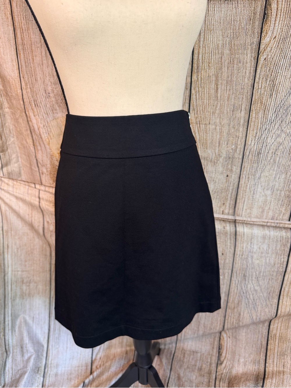 Banana Republic Black A-Line Mini Skirt
